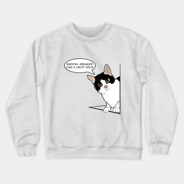 Cat can help Crewneck Sweatshirt by Producer